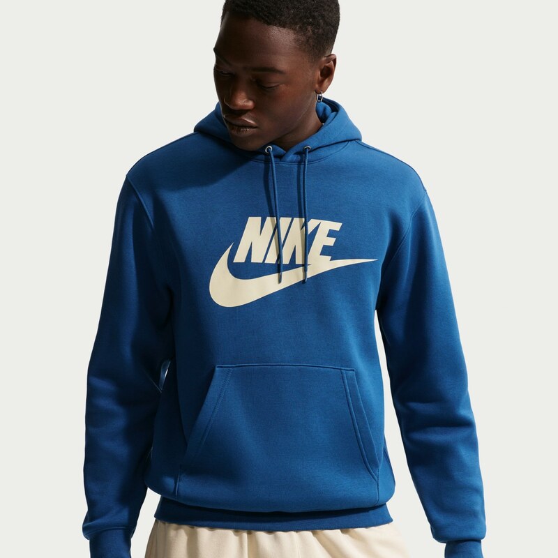 Nike M Club Pullover Fleece Hoodie BLUE