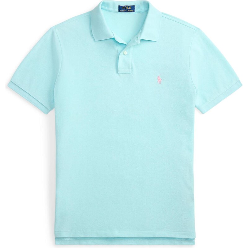 Polo Ralph Lauren Tričko aqua modrá / růžová