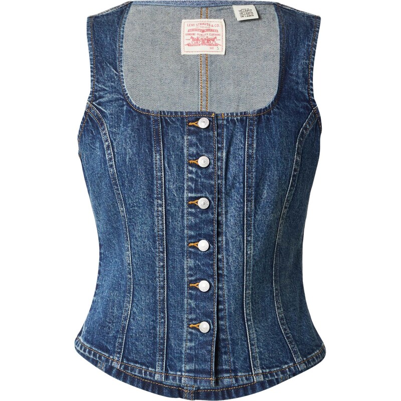 LEVIS  Top Sculpted Top modrá džínovina