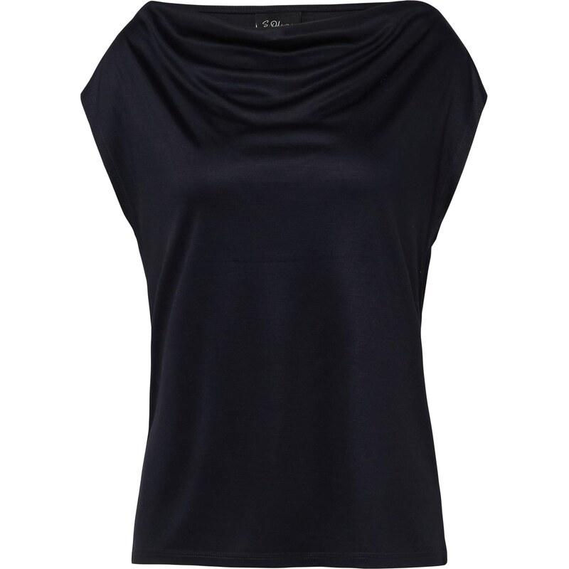 s.Oliver BLACK LABEL Top tmavě modrá