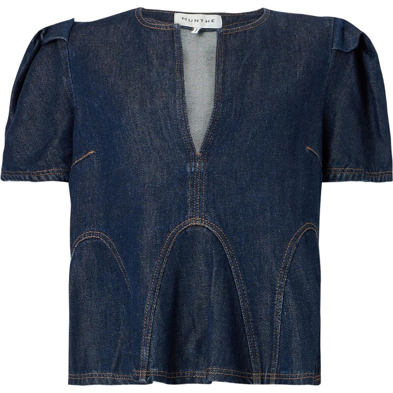 Munthe Tričko BAYNOR indigo