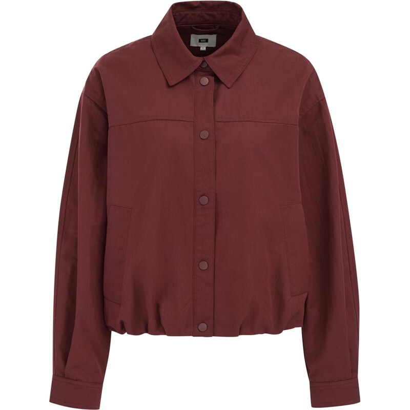WE Fashion Přechodná bunda burgundská červeň
