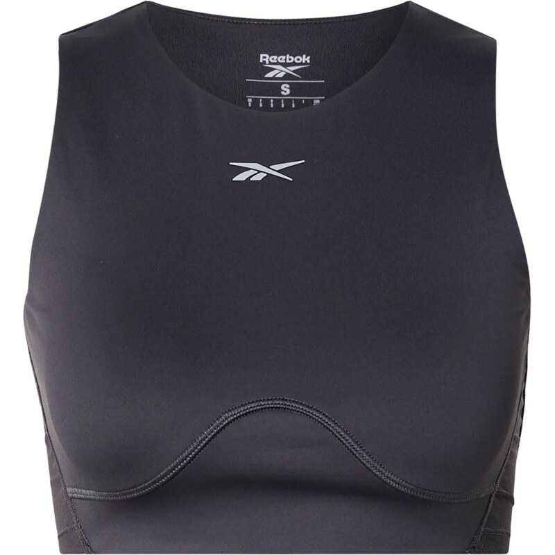 Reebok Sportovní top LUX CONTOUR černá / stříbrná 112839026