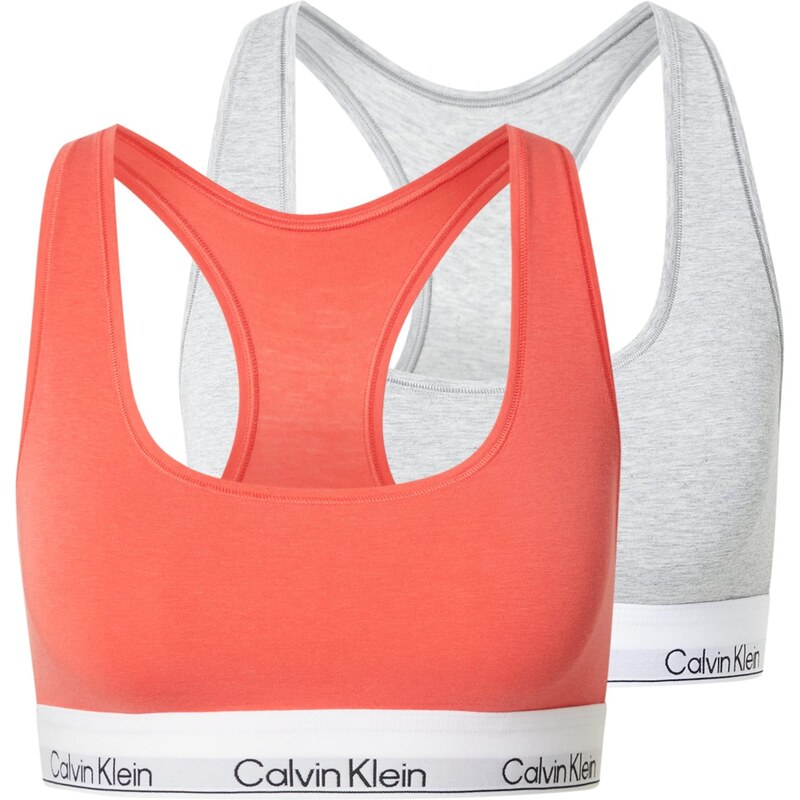 Calvin Klein Underwear Podprsenka světle šedá / humrová / černá