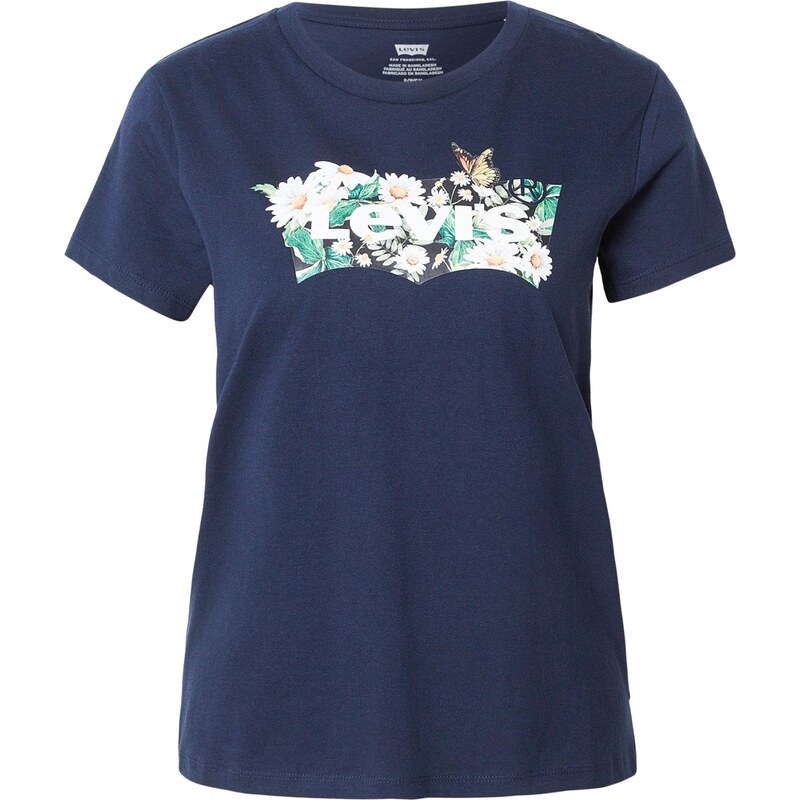 LEVIS  Tričko The Perfect Tee marine modrá / kari / zelená /