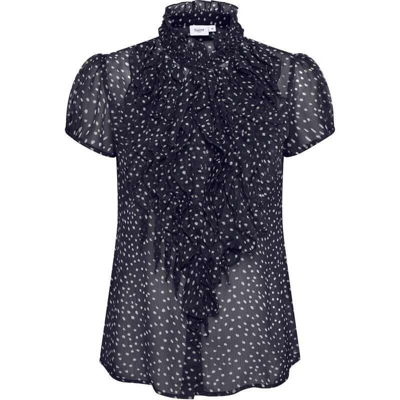SAINT TROPEZ Halenka Lilja noční modrá / bílá 112824882