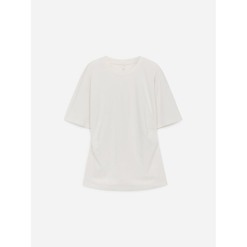 H&M - Drapovaný tričko - bílá 112826732