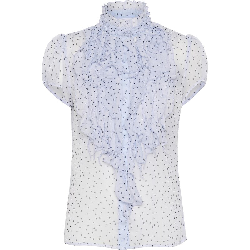 SAINT TROPEZ Halenka Lilja pastelová modrá
