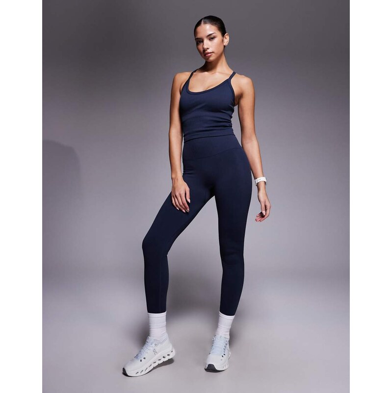 4505 sculpting seamless high waist gym legging in indigo-Navy 112839983