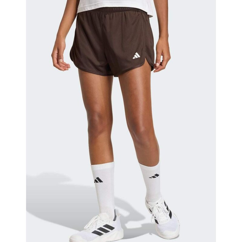 adidas performance Pacer essentials knit high-rise shorts in