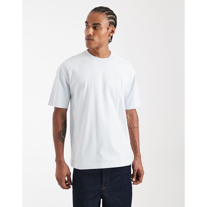 Hollister boxy oversized t-shirt in blue wash