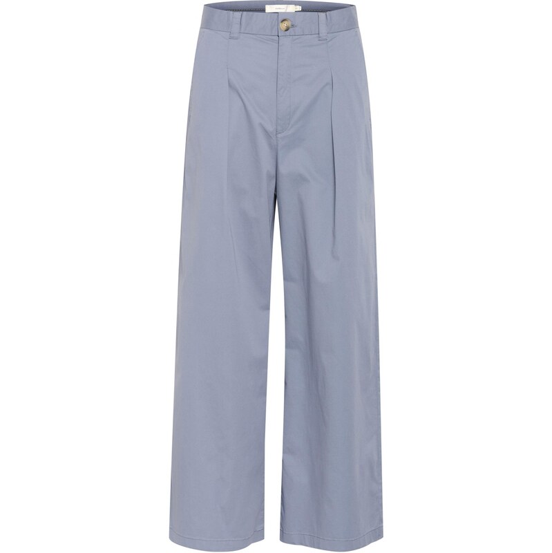 InWear Kalhoty se sklady v pase PosyIW světlemodrá