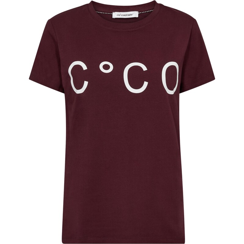 cocouture Tričko vínově červená / bílá 112831361