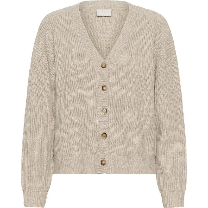 Kaffe Kardigan Fiorella světle béžová