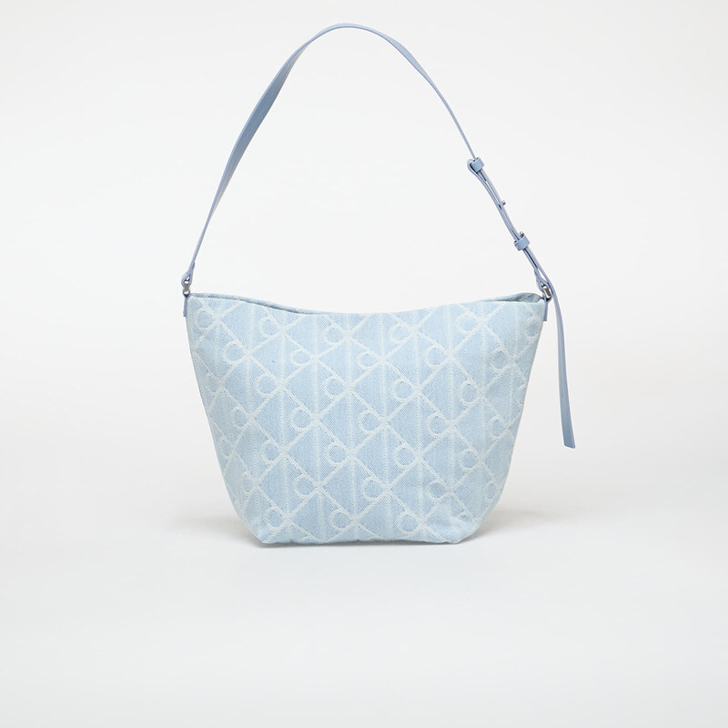 Kabelka Calvin Klein Emblem Aop Denim Bucket Blue Universal