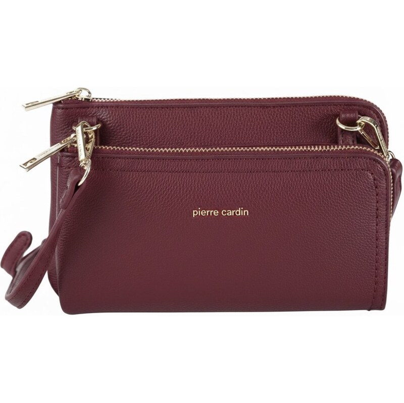 Kabelka z ekologické kůže PIERRE CARDIN 86575 Bordo 112844007