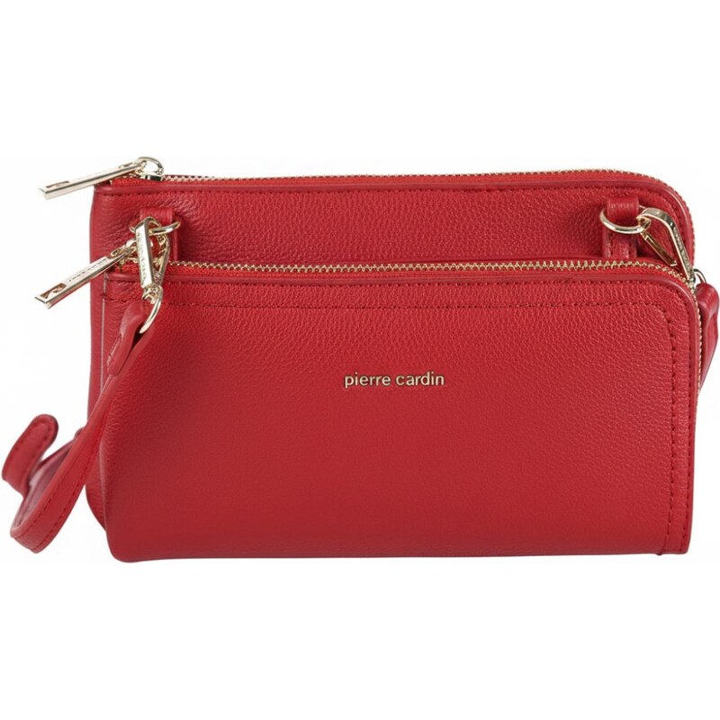 Kabelka z ekologické kůže PIERRE CARDIN 86575 Red 112844008