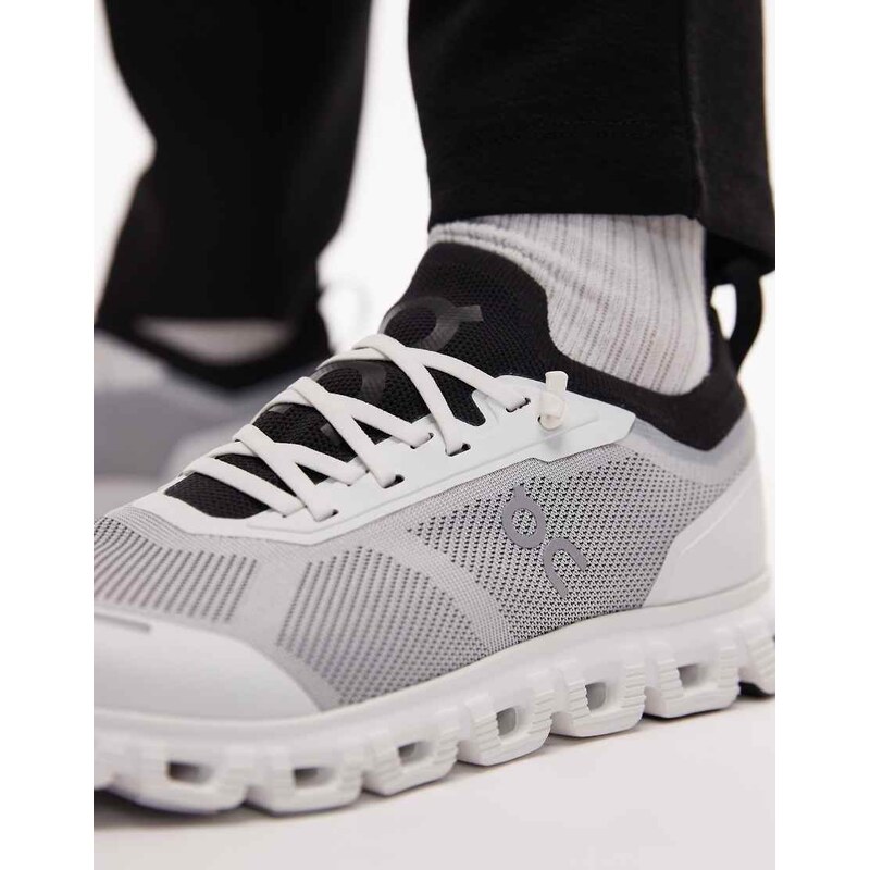ON Cloud 6 versa all day trainers in white and black
