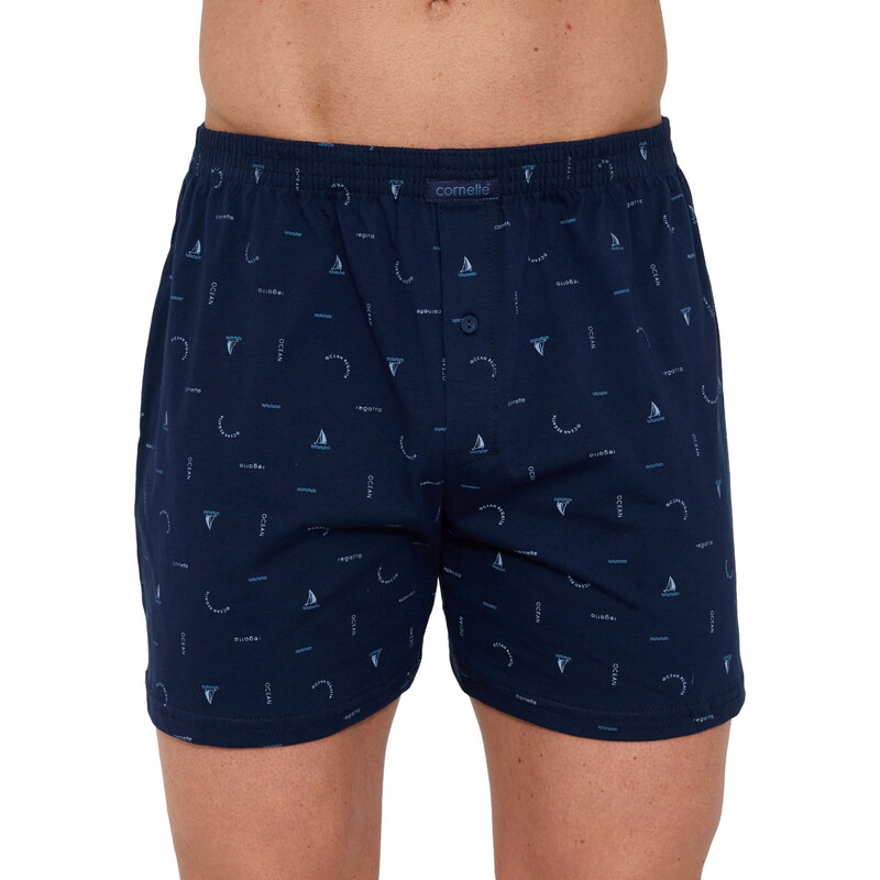 Pánské boxerky CORNETTE COMFORT 002/342 tmavě modrá
