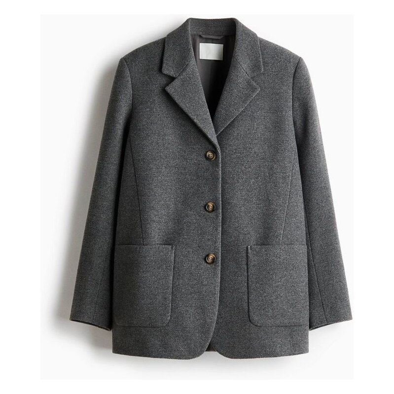 H&M - Jednořadové sako - šedá 112844612