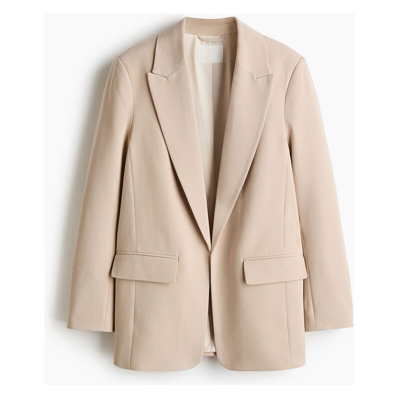 H&M - Volné sakos páskem - béžová 112226976
