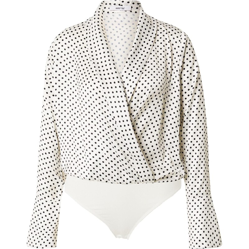 ABOUT YOU Halenkové body Gitta černá / bílá 108207319