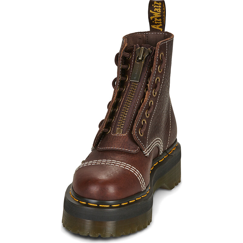 Dr. Martens Kotníkové boty Sinclair Flower Dark Brown Grizzly