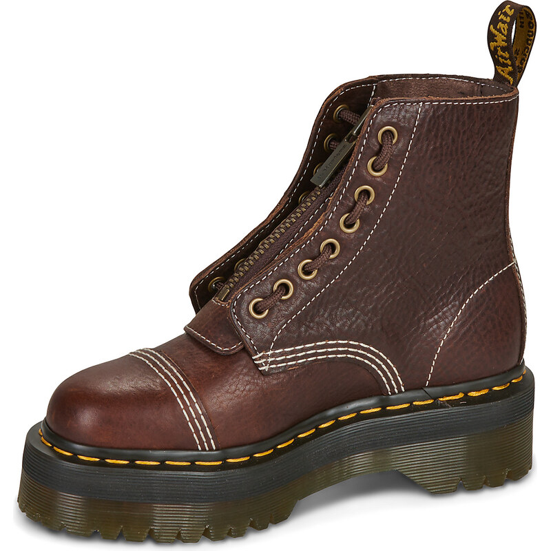 Dr. Martens Kotníkové boty Sinclair Flower Dark Brown Grizzly
