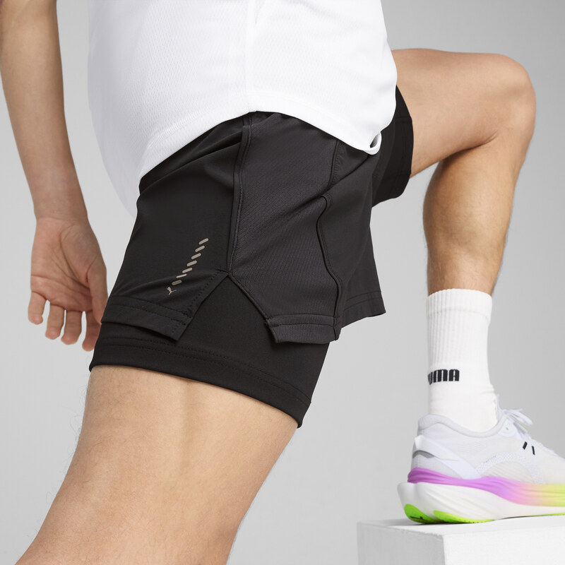 Pánské Kraťasy PUMA M RUN VELOCITY 2IN1 SHORT 52661101 – Černá