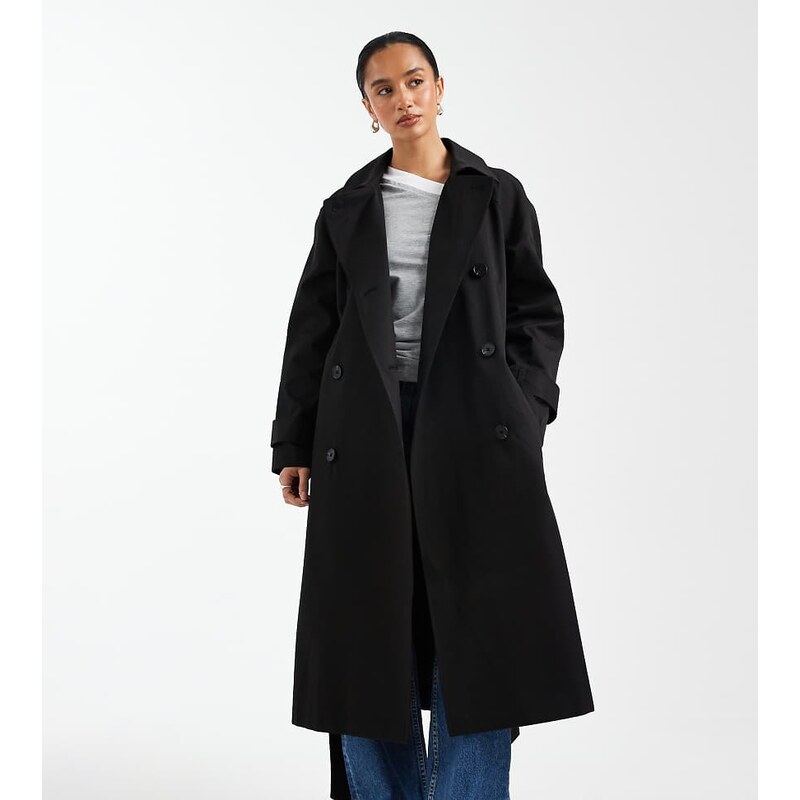 ASOS Petite ASOS DESIGN Petite longline water repellent trench coat in 112846707
