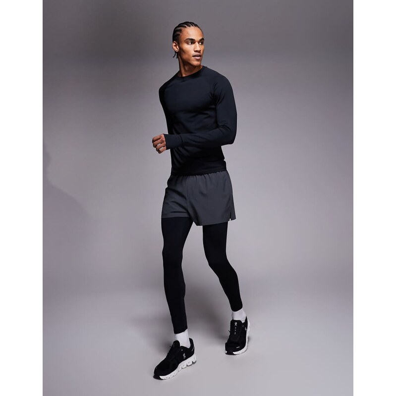 4505 Thermal running base layer tight with phone pocket in black 112879248