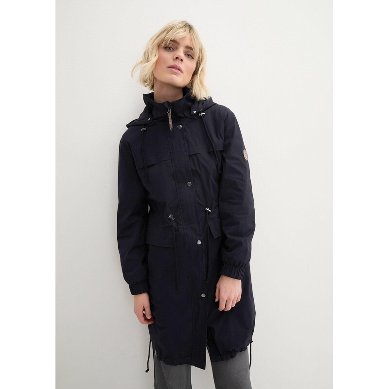 bonprix Trenčkot/parka s velkými kapsami černá Žena 90850049