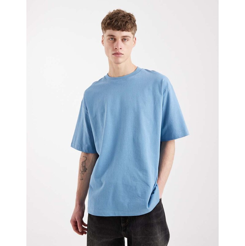 ASOS DESIGN heavyweight oversized t-shirt in blue
