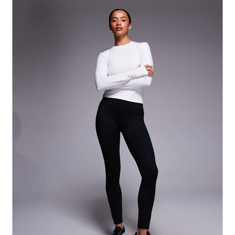 4505 Petite Icon soft touch high waist yoga legging in black