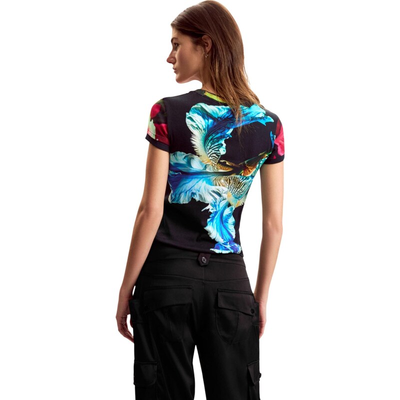 Desigual dámské tričko s květinovým vzorem 112849676