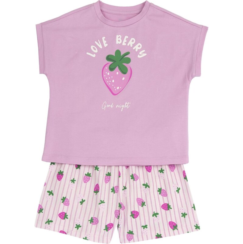 Chicco Pyžamo trávově zelená / pink / bílá