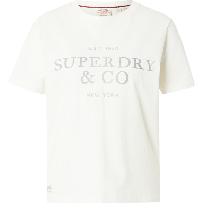 Superdry & Co Tričko krémová / šedá