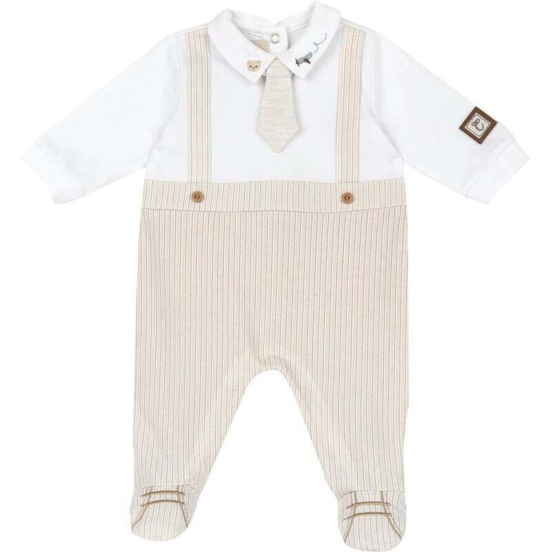 Chicco Overal béžová / bílá 112852319