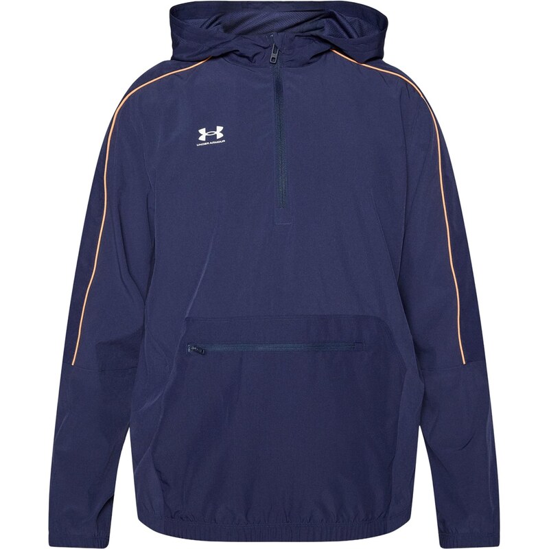 UNDER ARMOUR Sportovní bunda 'Challenger' tmavě modrá / jasně oranžová / bílá