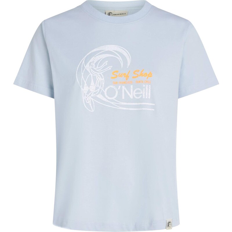 ONEILL Tričko Circle Surfer světlemodrá / zlatě žlutá / bílá