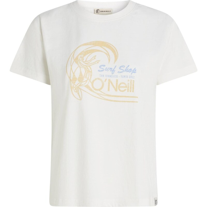 ONEILL Tričko Circle Surfer světlemodrá / zlatě žlutá / bílá