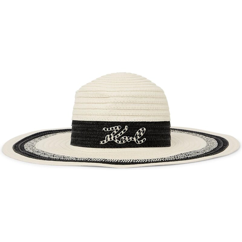 Karl Lagerfeld Klobouk černá / offwhite