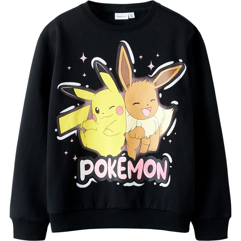 NAME IT Mikina NKFJYD POKEMON velbloudí / žlutá / růžová / černá