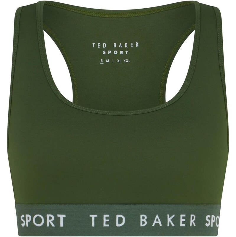 Ted Baker Sportovní podprsenka Diana Essentials olivová / bílá