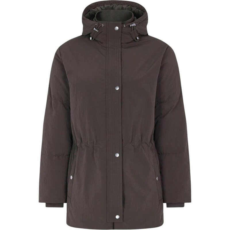 Soft Rebels Zimní parka SRDune tmavě hnědá