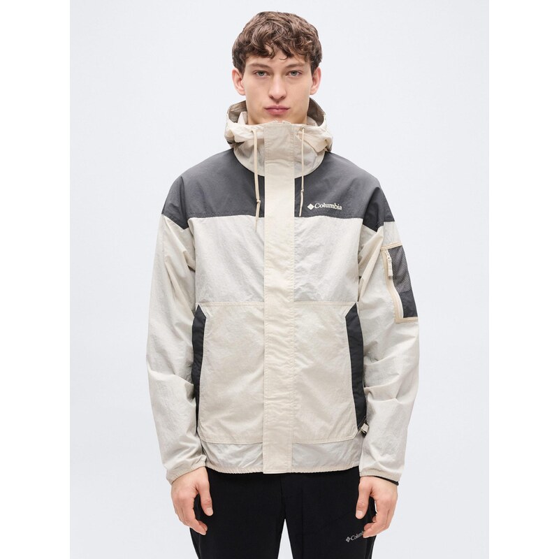 COLUMBIA Outdoorová bunda 'Challenger II' kámen / tmavě šedá