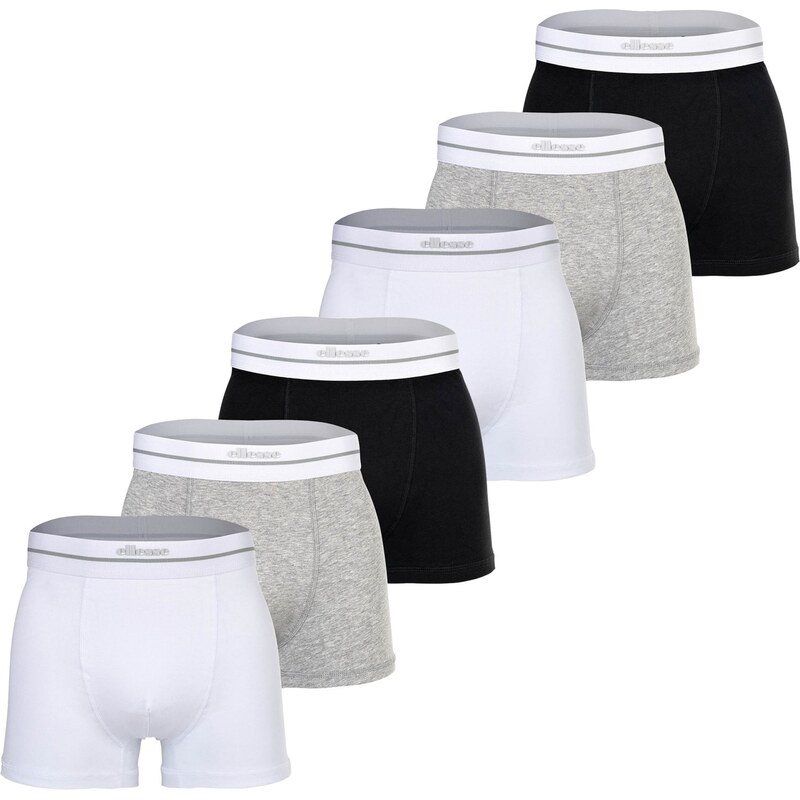 ELLESSE Boxerky šedý melír / černá / bílá