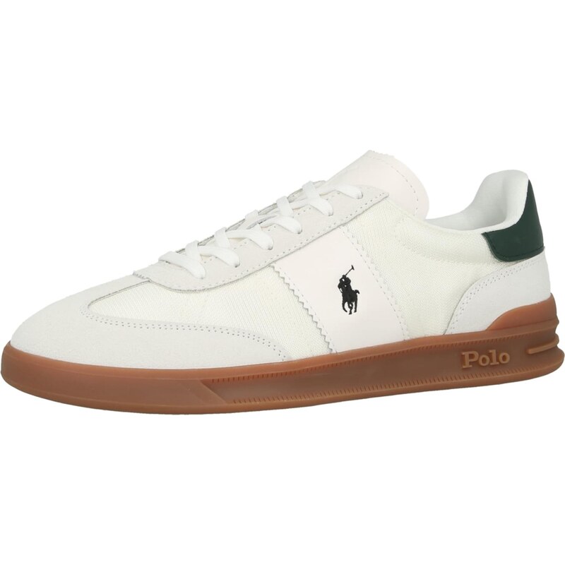 Polo Ralph Lauren Tenisky tmavě zelená / bílá / offwhite