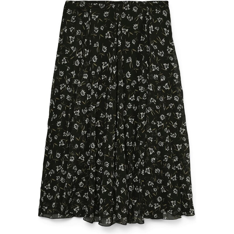 VERO MODA Sukně VMIHANNAH šedá / olivová / černá