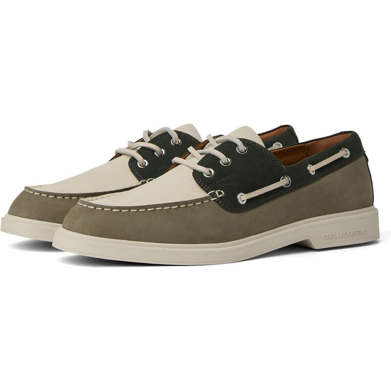 Karl Lagerfeld Mokasíny  KORI TRI-COLOR  khaki